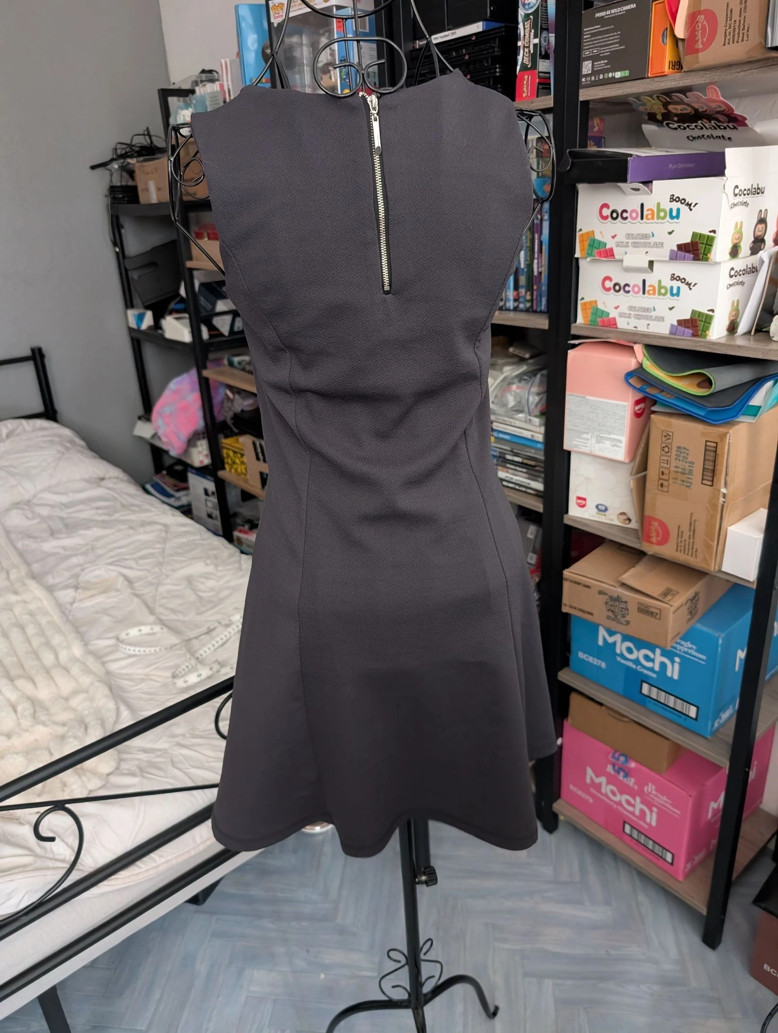 Magnificent black skater short dress – Actuelle brand – photo 5